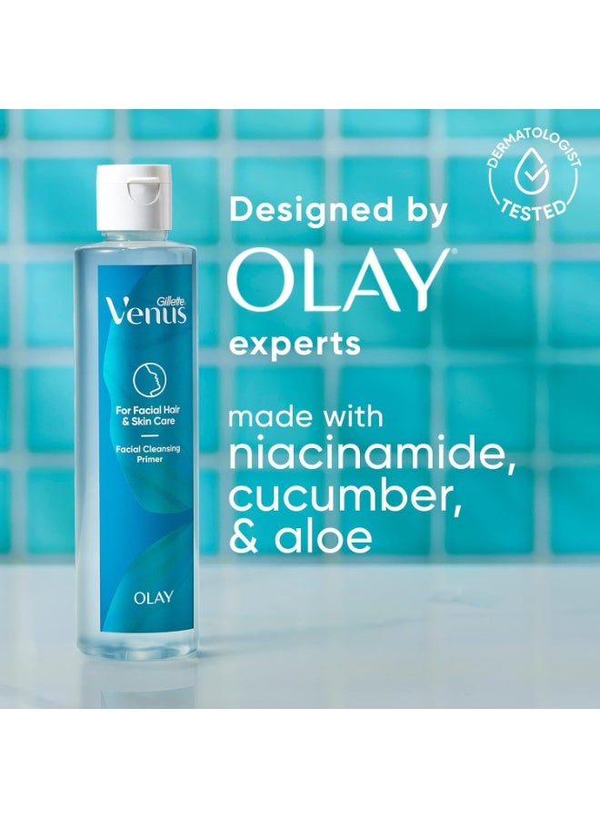 Venus Gillette Venus for Facial Hair & Skin Care Cleansing Primer , Dermatologist Tested 200ml - Image 4